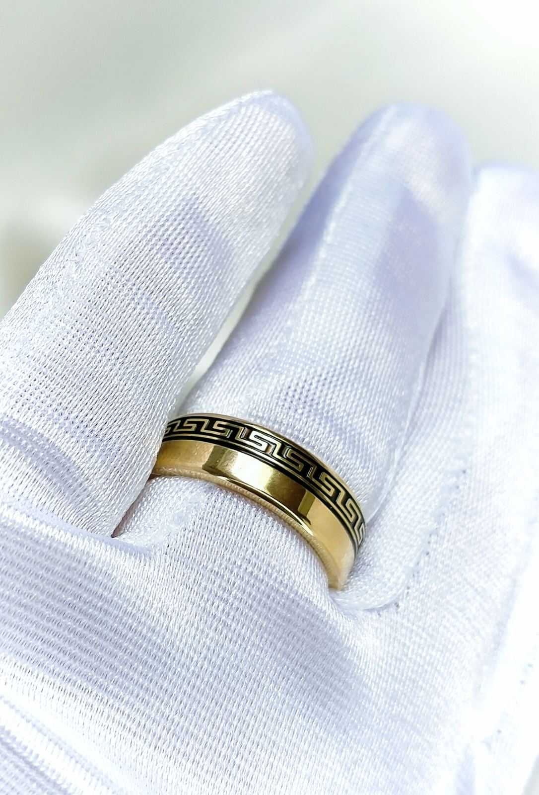 Pierścionek Obrączka Stal chirurgiczna Xuping 18K r.7