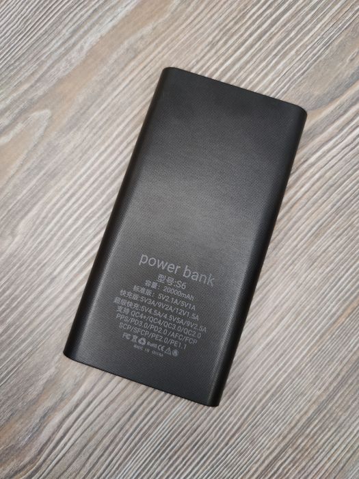 PowerBank 20.000mah QC 22.5W реальна ємкість, Повербанк Швидкa зарядкa