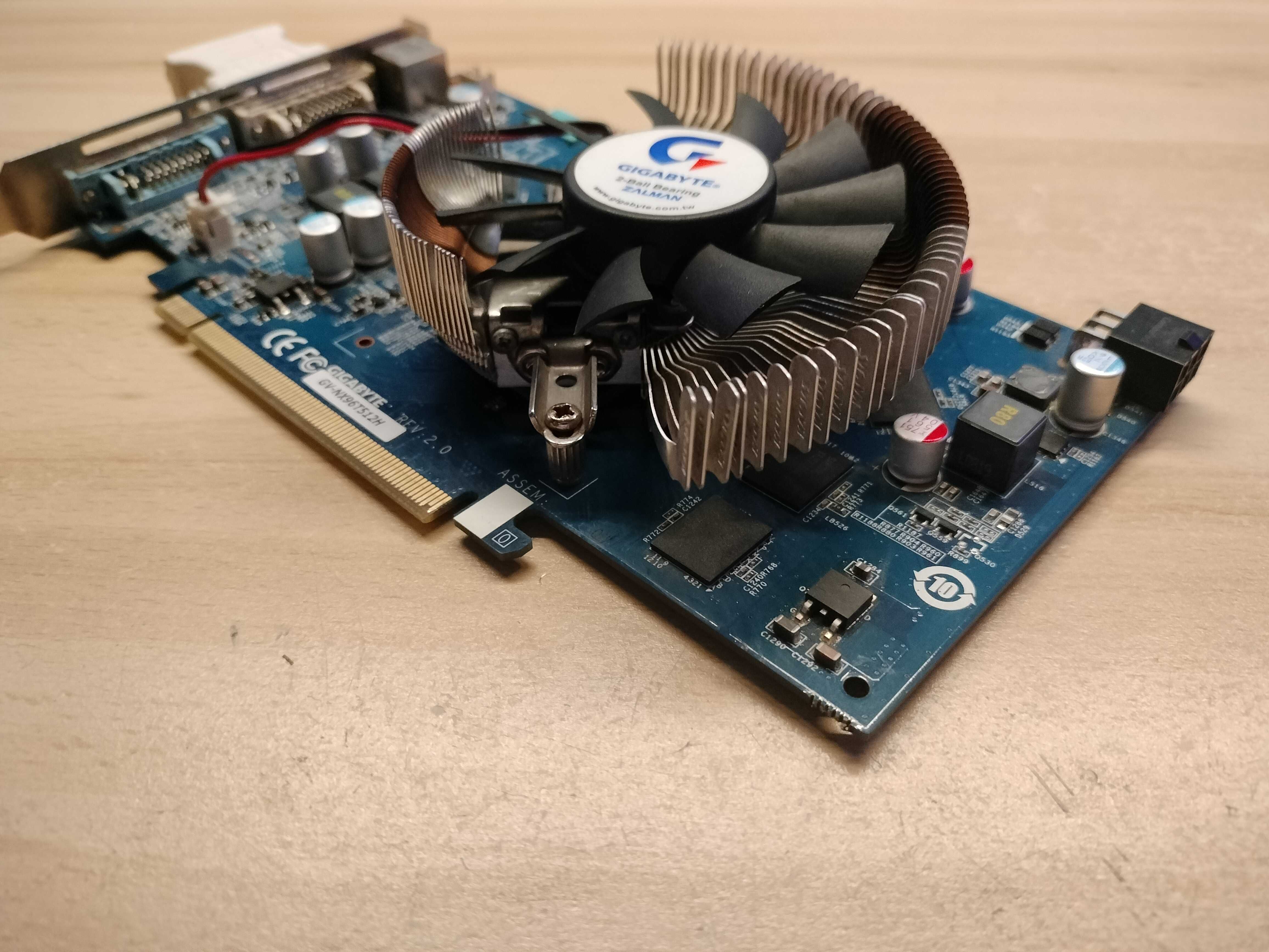 Karta graficzna 9600 GT NVIDIA GeForce Gigabyte 512MB