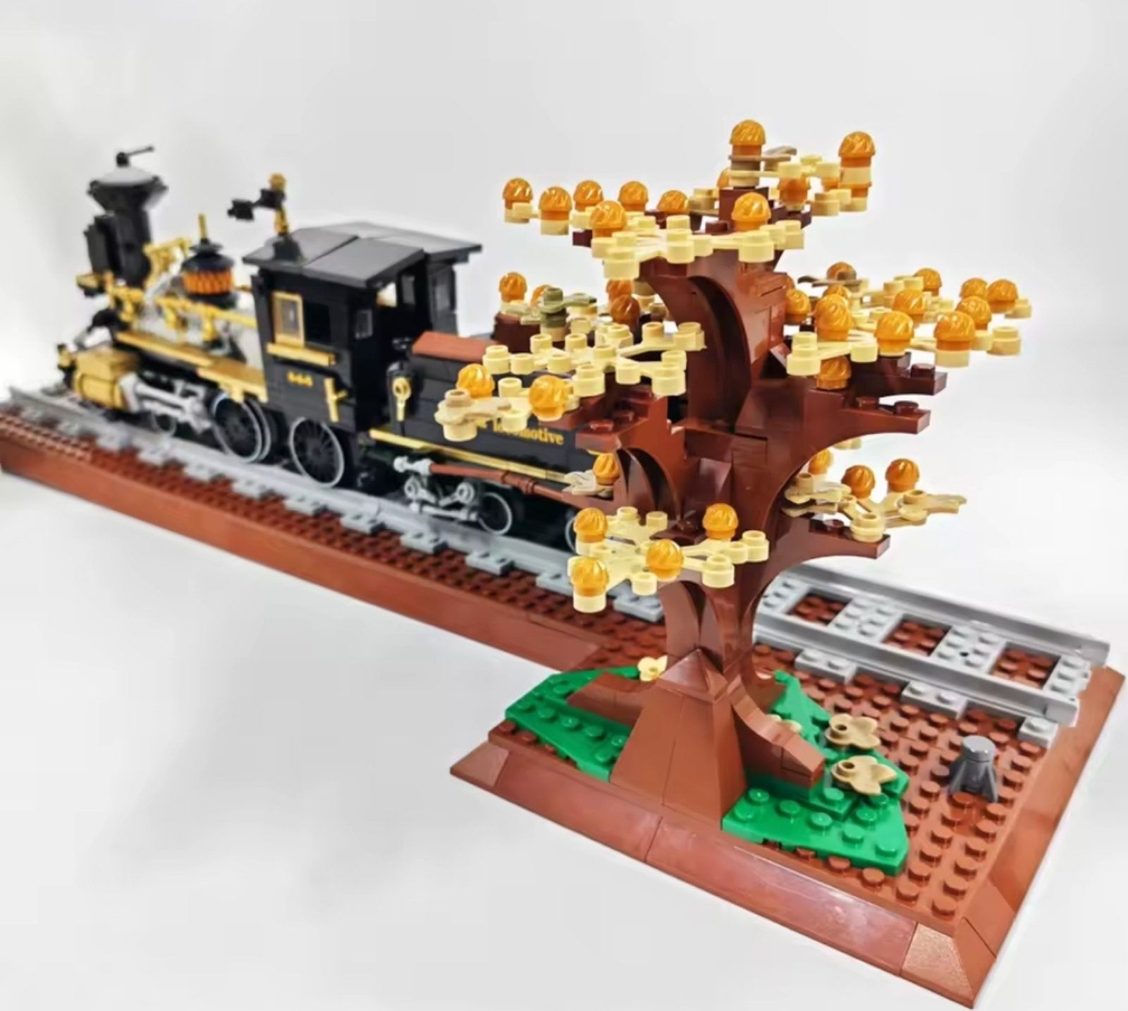 Конструктор 1в1 Lego 59010 паровоз поезд Лего 950 дет