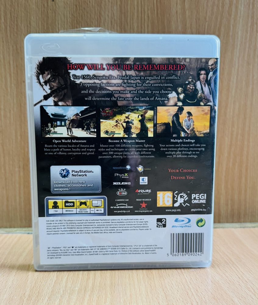 Way of The Samurai 3 PS3 - Unikat - Ideał