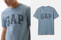 GAP niebieska koszulka z logo oryginał nowa kolekcja L