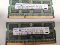 2 Memórias Samsung M471B5673FH0-CF8 2GB DDR3  204 pins SO-DIMM 2GB+2GB