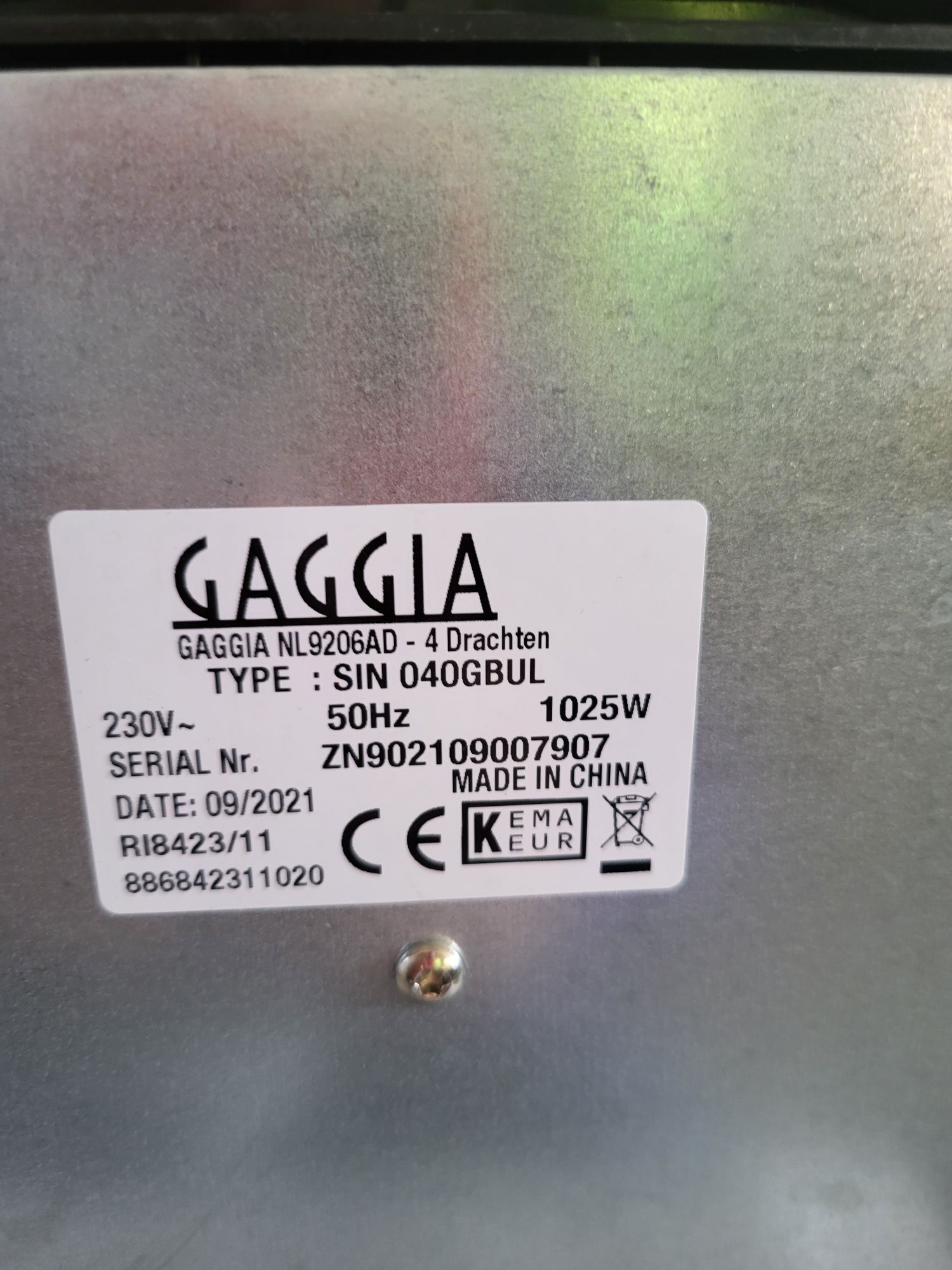 Ekspres ciśnieniowy kolbowy GAGGIA Gran Style 1025 W