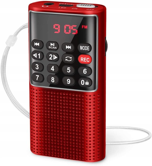 Radio przenośne kieszonkowe FM dyktafon odtwarzacz MP3 USB