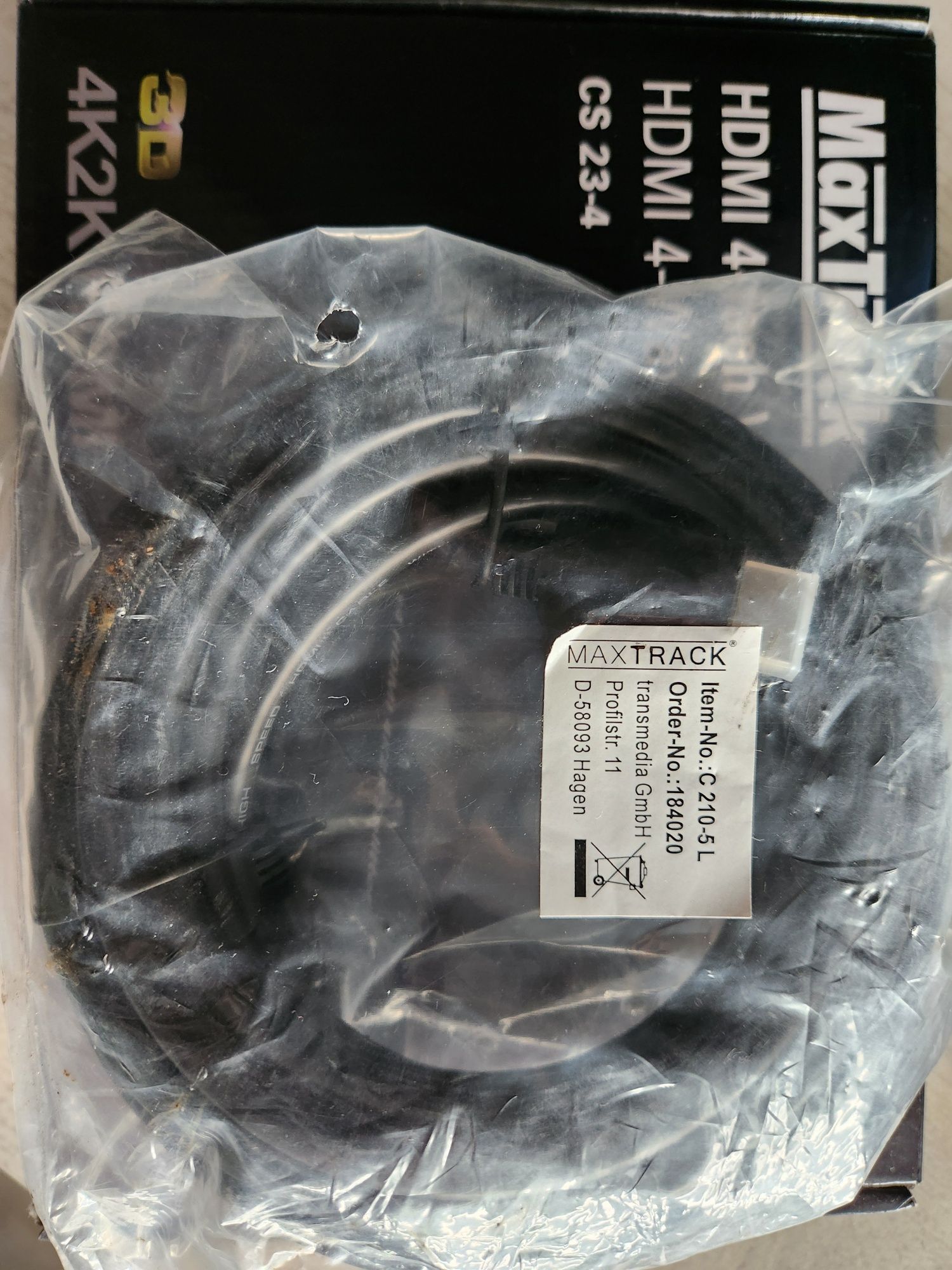 KABEL HDMI Maxtrack + Rozdzielacz HDMI  MAXTRACK