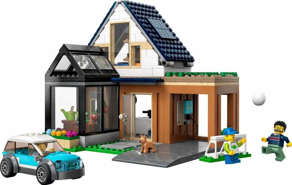 Nowe LEGO City 60398 Dom rodzinny i samochód elektryczny