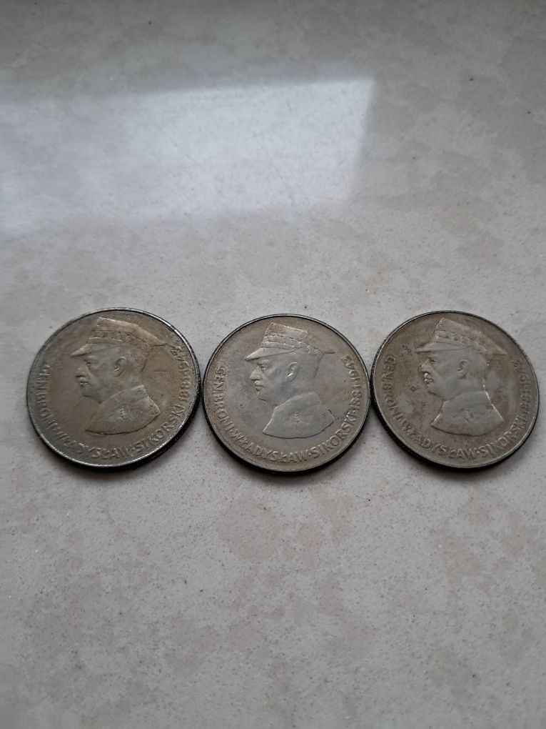 Monety 3szt 50zł z 1981 Sikorski