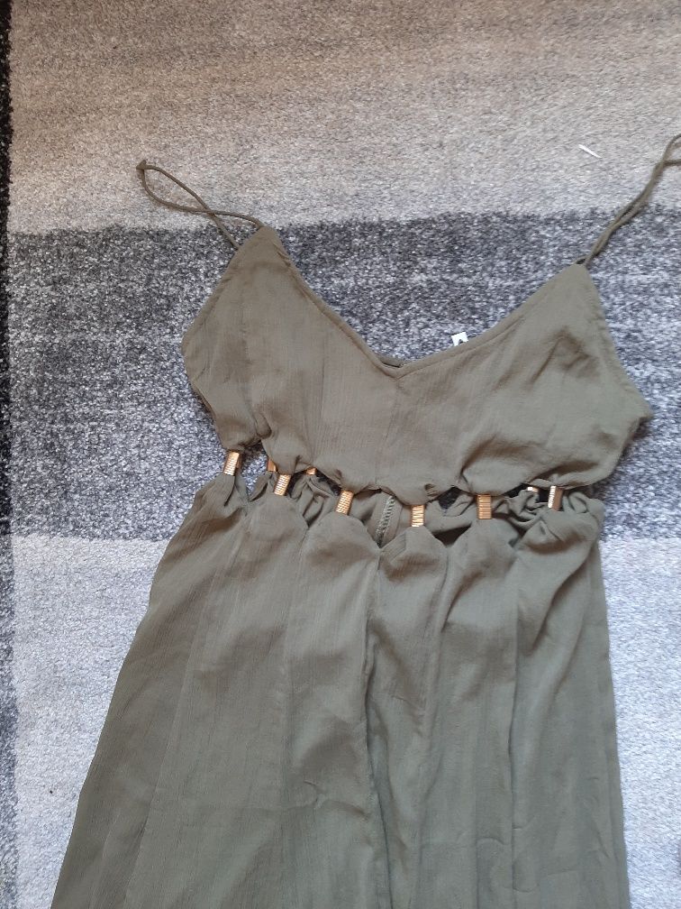 Sukienka maxi,długa asos,nowa,khaki