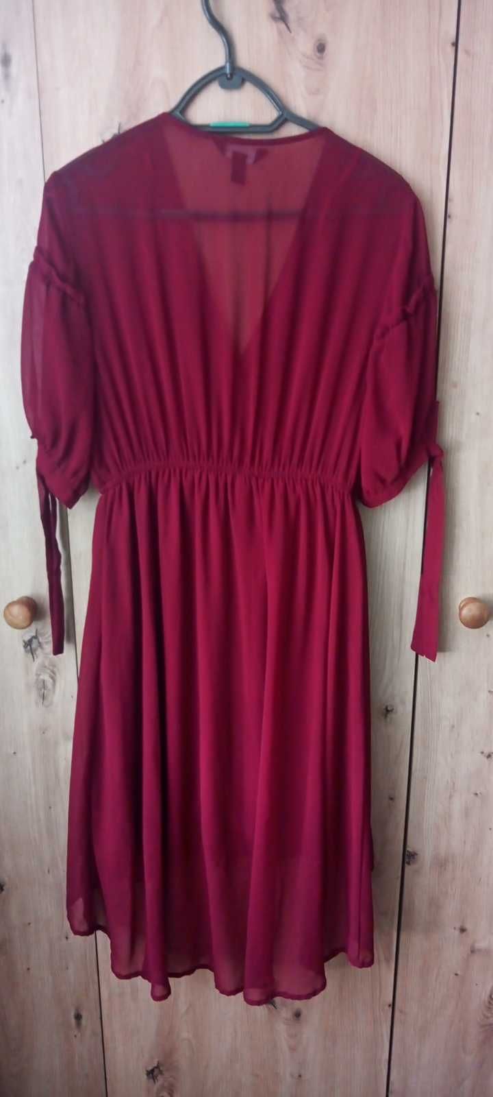 Bordowa sukienka New Look 40