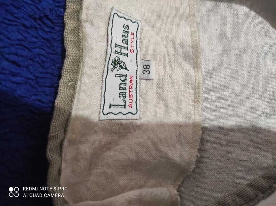 Landhaus austria style Платье из льна в цветочный принт, розмір 38