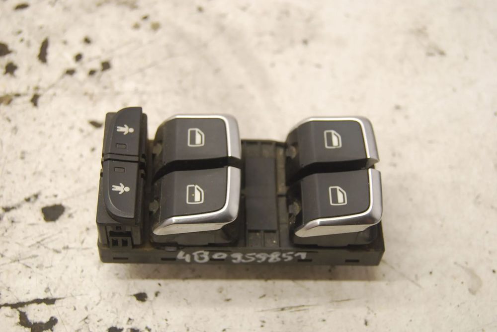 PRZEŁĄCZNIK SZYB PANEL LEWY PRZÓD PRZEDNIE 4B0959851 AUDI A4 B7 A3 8P