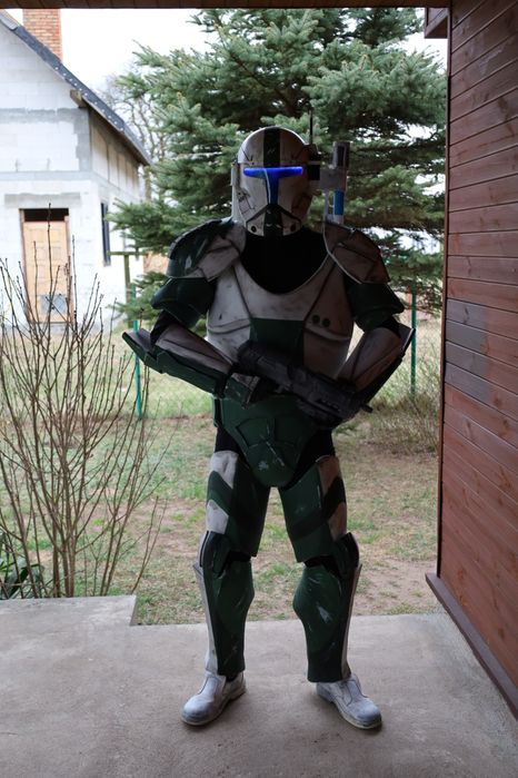 Zbroja z pianki i hełm druk3d klona komandosa Fixera + blaster gratis