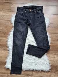 XA245 zara dopasowane jeansy M 40 męskie szare czarne rurki