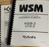 Instrukcja obslugi, podręcznik warszatowy  Kubota K008-3, U10-3 K008-5