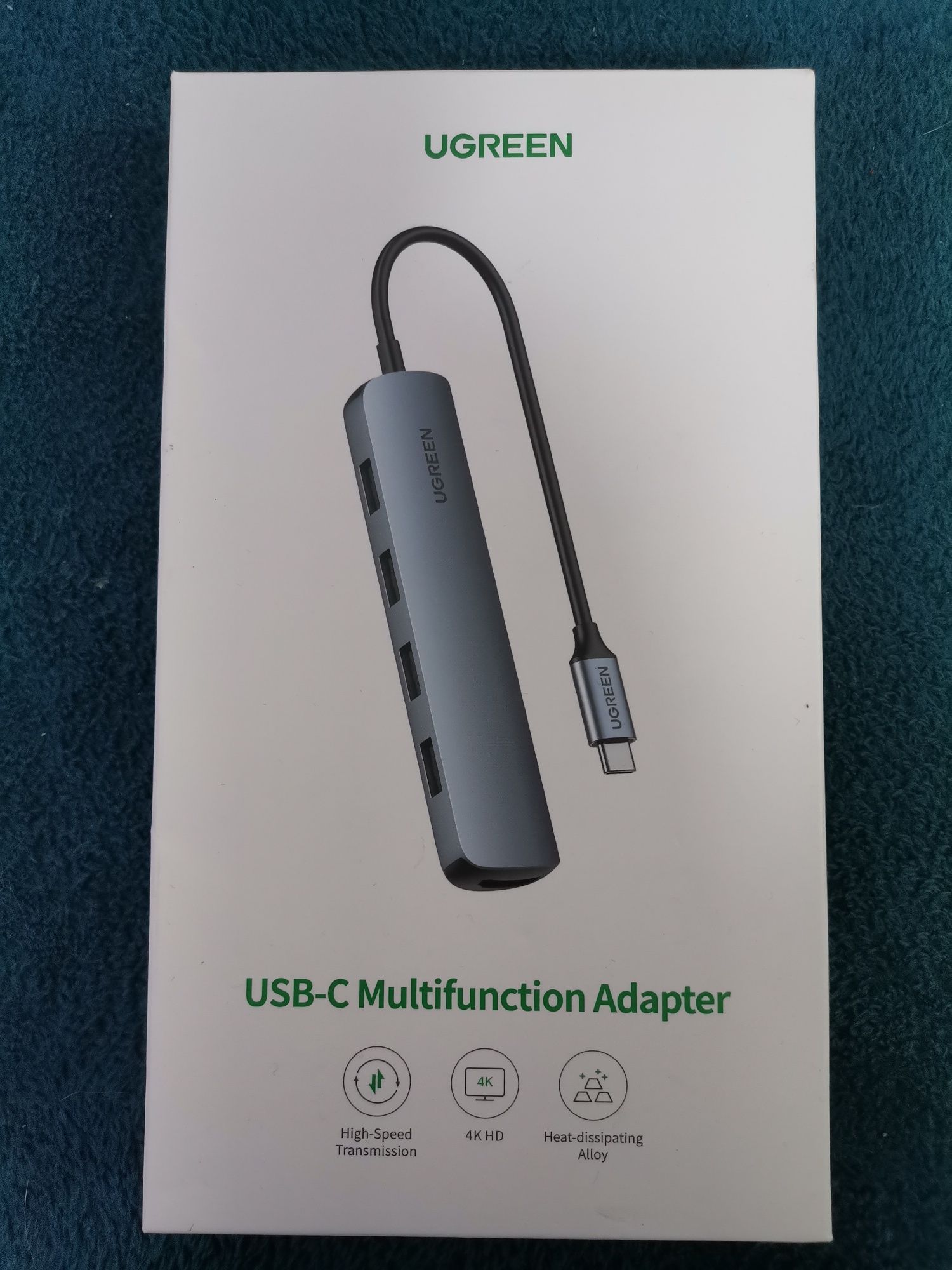 Adapter USB-C na 4xUSB i HDMI 4K 30HZ 20CM