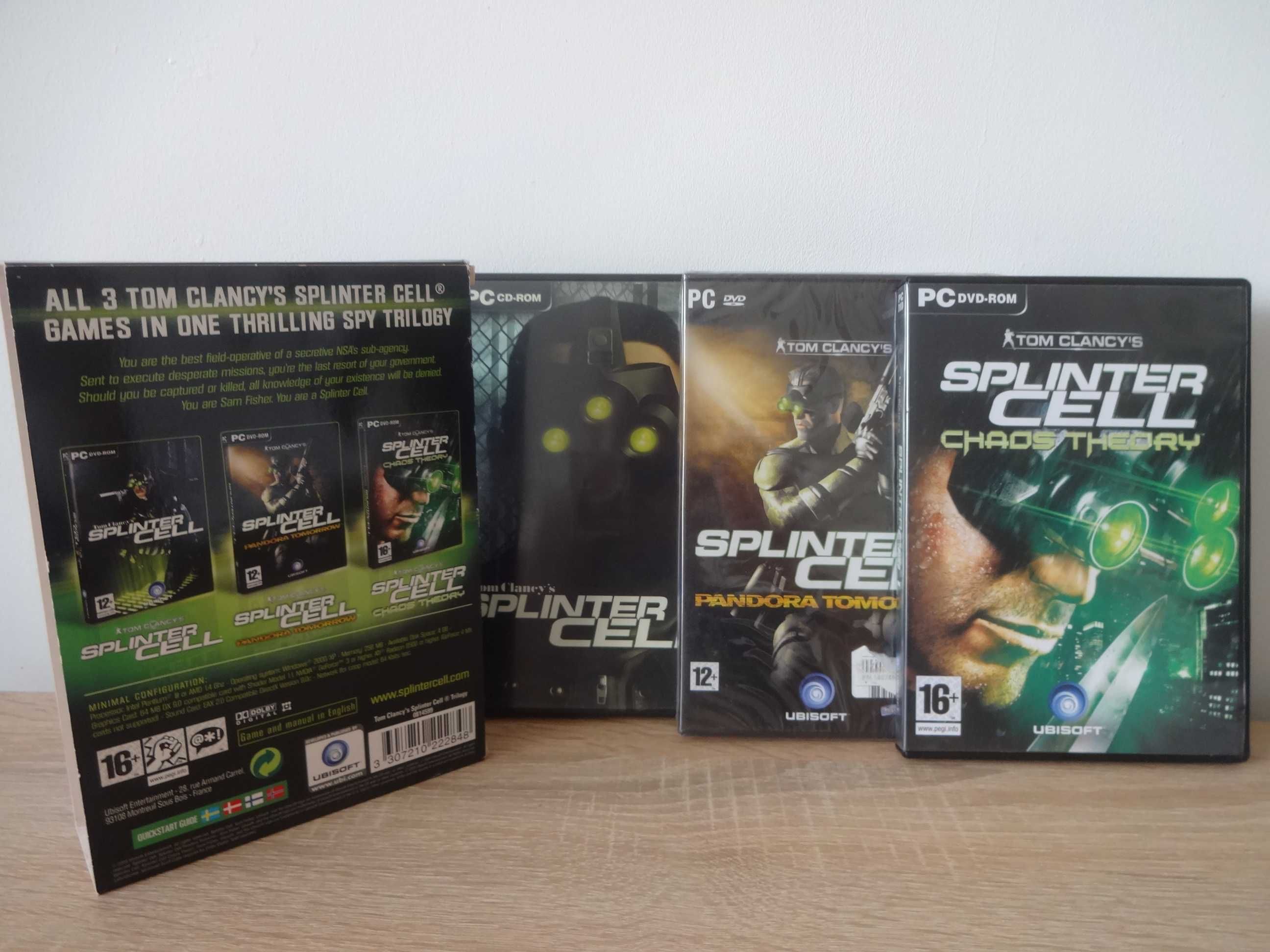 Tom Clancy's Splinter Cell, Pandora Tomorrow, Chaos Theory TRYLOGIA PC