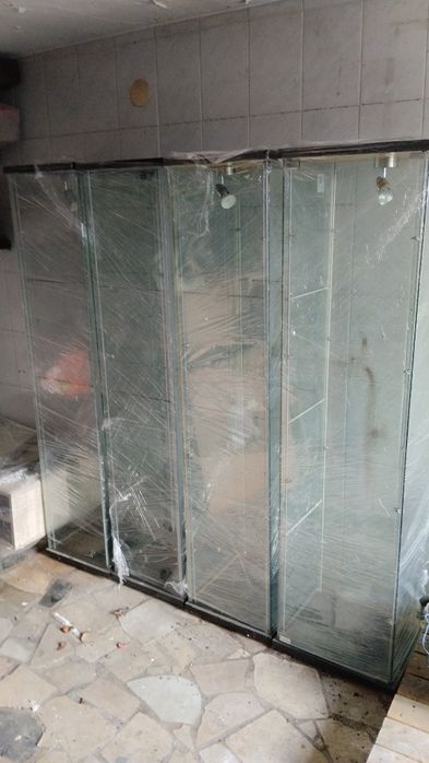 Vitrine vidro 7 prateleiras