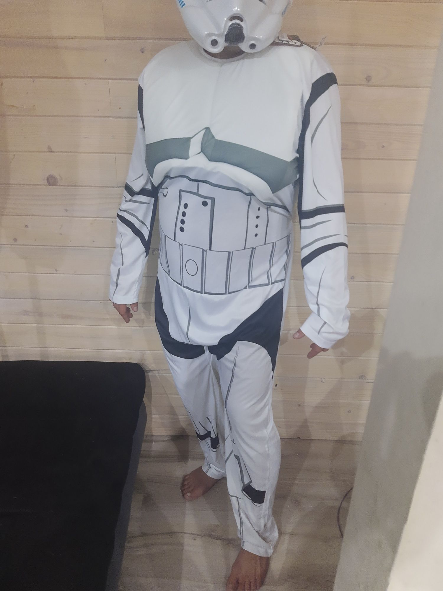Kostium strój przebranie karnawałowe star wars szturmowiec l xl