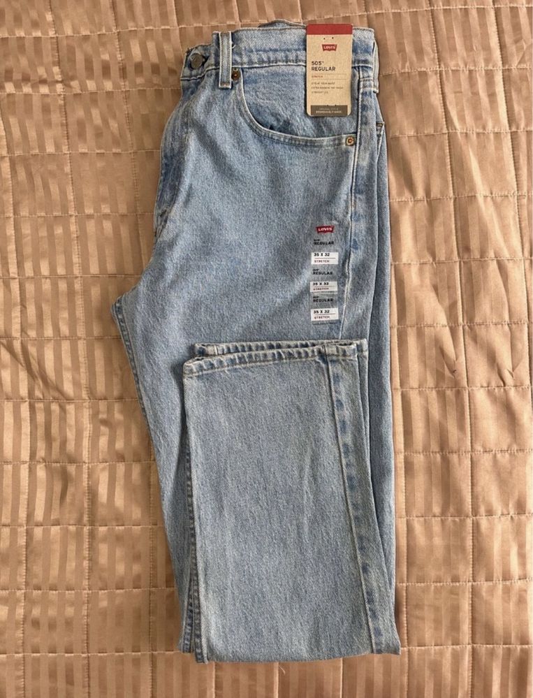 Чоловічі джинси Levis 505 35x32 (мужские джинсы левайс)