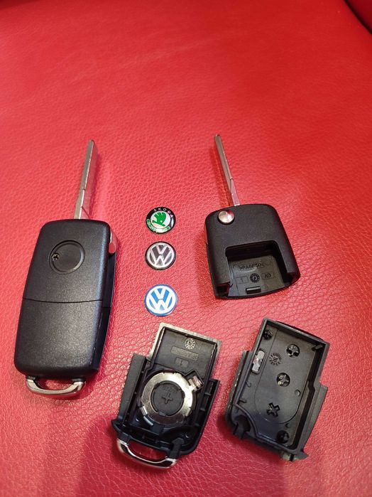 Корпус Ключ викидний на 3 кнопки Skoda Volkswagen Seat