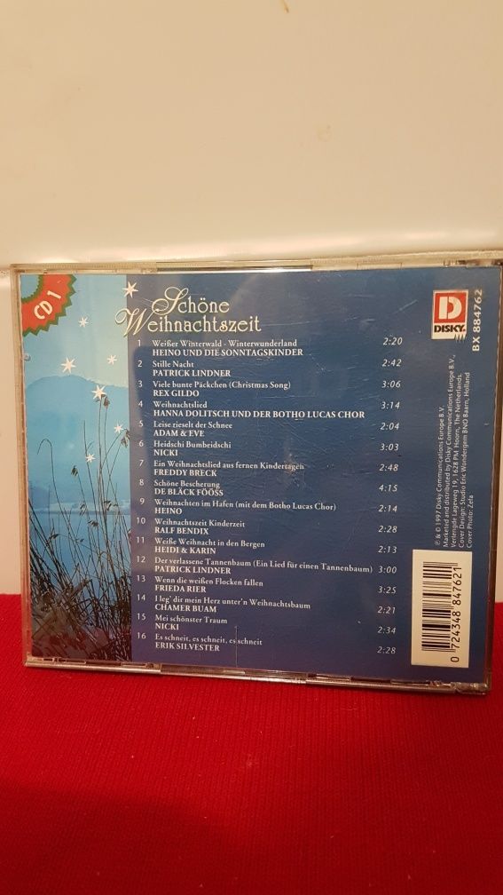 Płyta CD -najpiękniejsze kolędy wokalne w jęz.niemieckim
