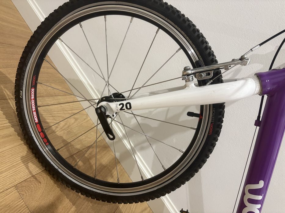 Rower Woom 4 stan bdb kola 20cali Fioletowy