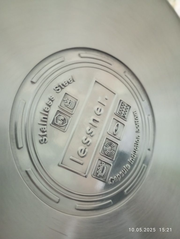 Кастрюля с крышкой нержавейка LESSNER