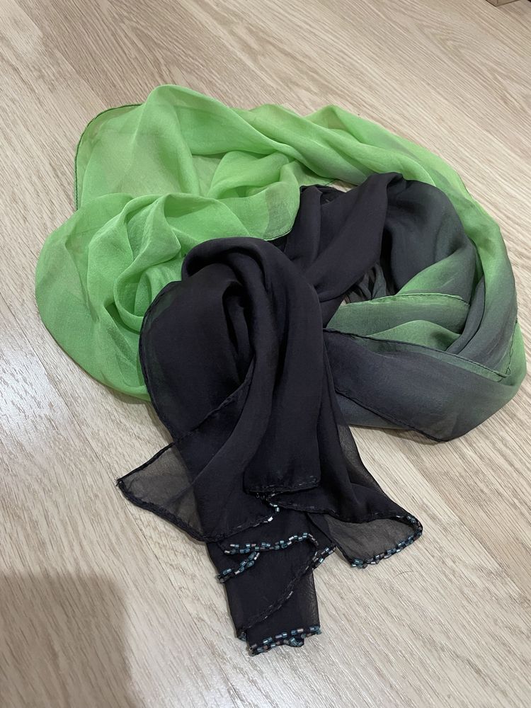 Jedwabna sukienka midi rozmiar 40