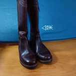 Botas cabedal cano alto senhora/homem