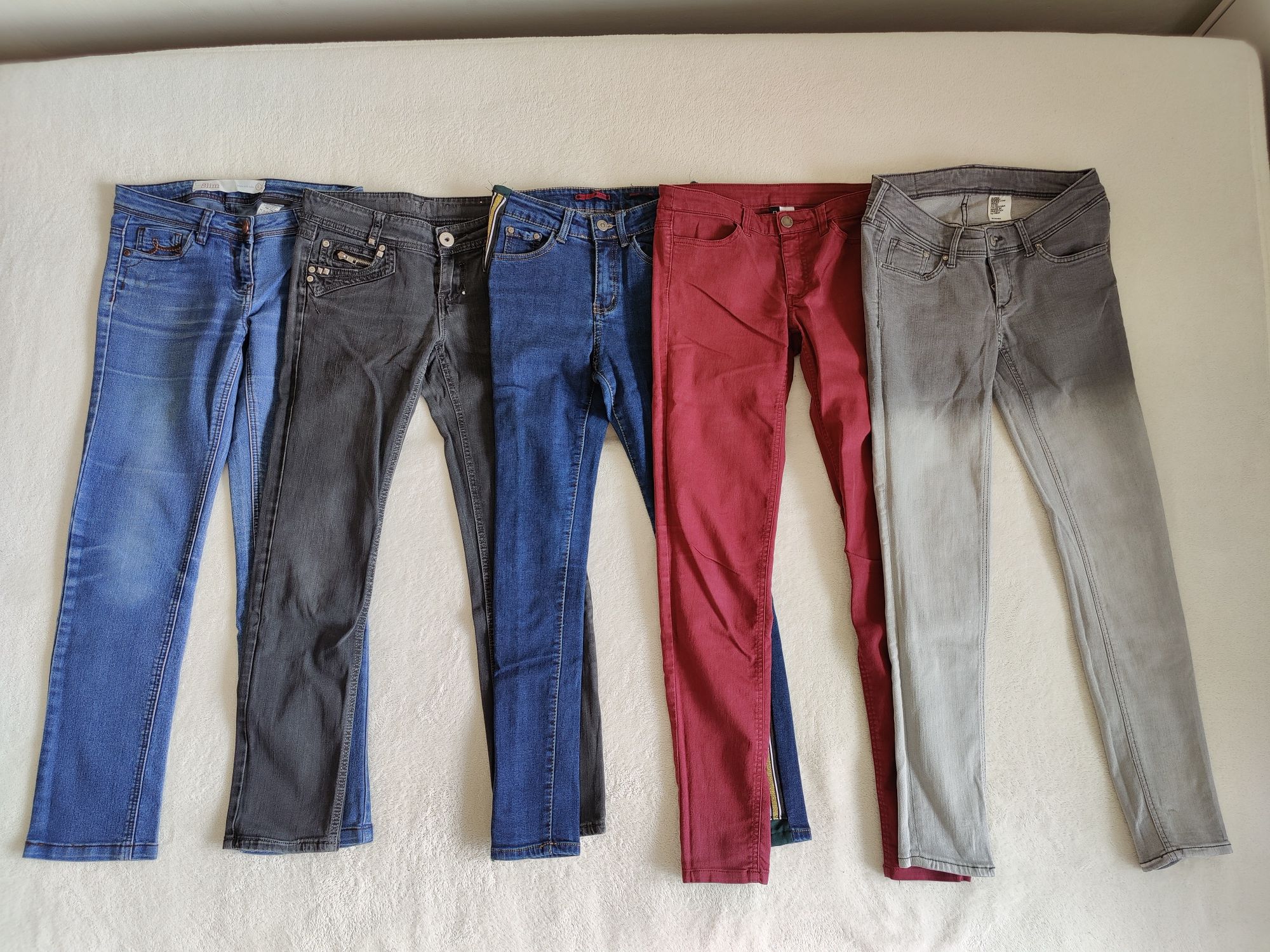Zestaw spodni jeansowych 36 S m.in. marki H&M Next