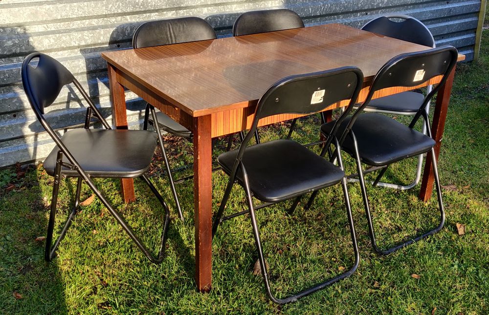 Tanio! mocne krzesła składane konstrukcja metalowa