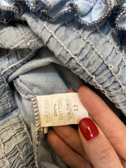 Летнее платье 100% хлопок,на резинке по колено , отличный сарафан