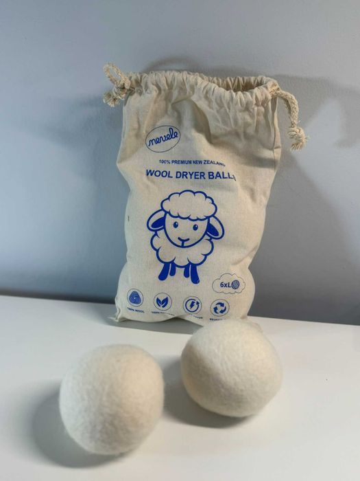 Wełniane kule do suszarki ZMIĘKCZAJĄCE DO SUSZENIA (55)