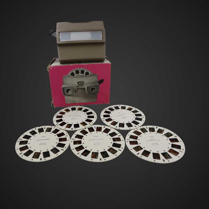 Stereoskop View-Master z zestawem tarcz w pudełku b51/110461