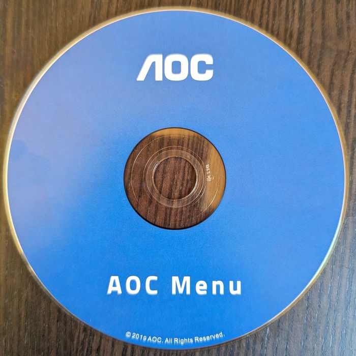 CD-ROM Monitor AOC Menu