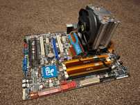 Płyta główna Asus P5Q-E + 4GB ram +karta graficzna GT630