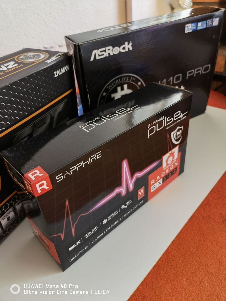 Caixas vazias RX580 8GB 13* Bord H110 Pro BTC+ Zm1200W