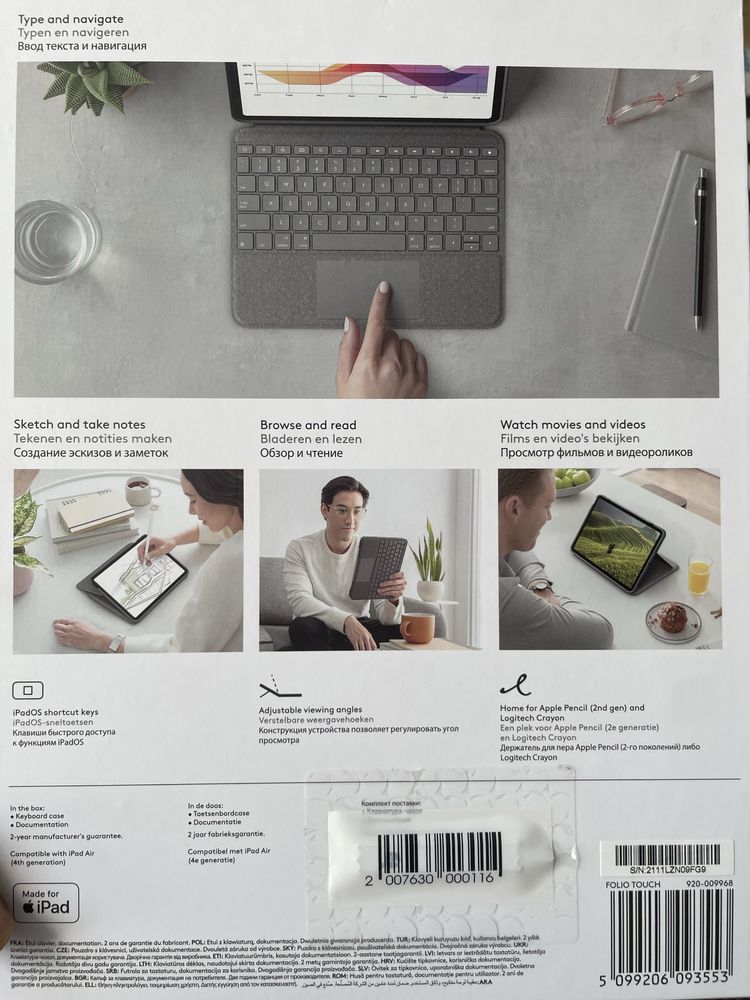 Logitech Folio Touch dla iPad Air 4 generacji