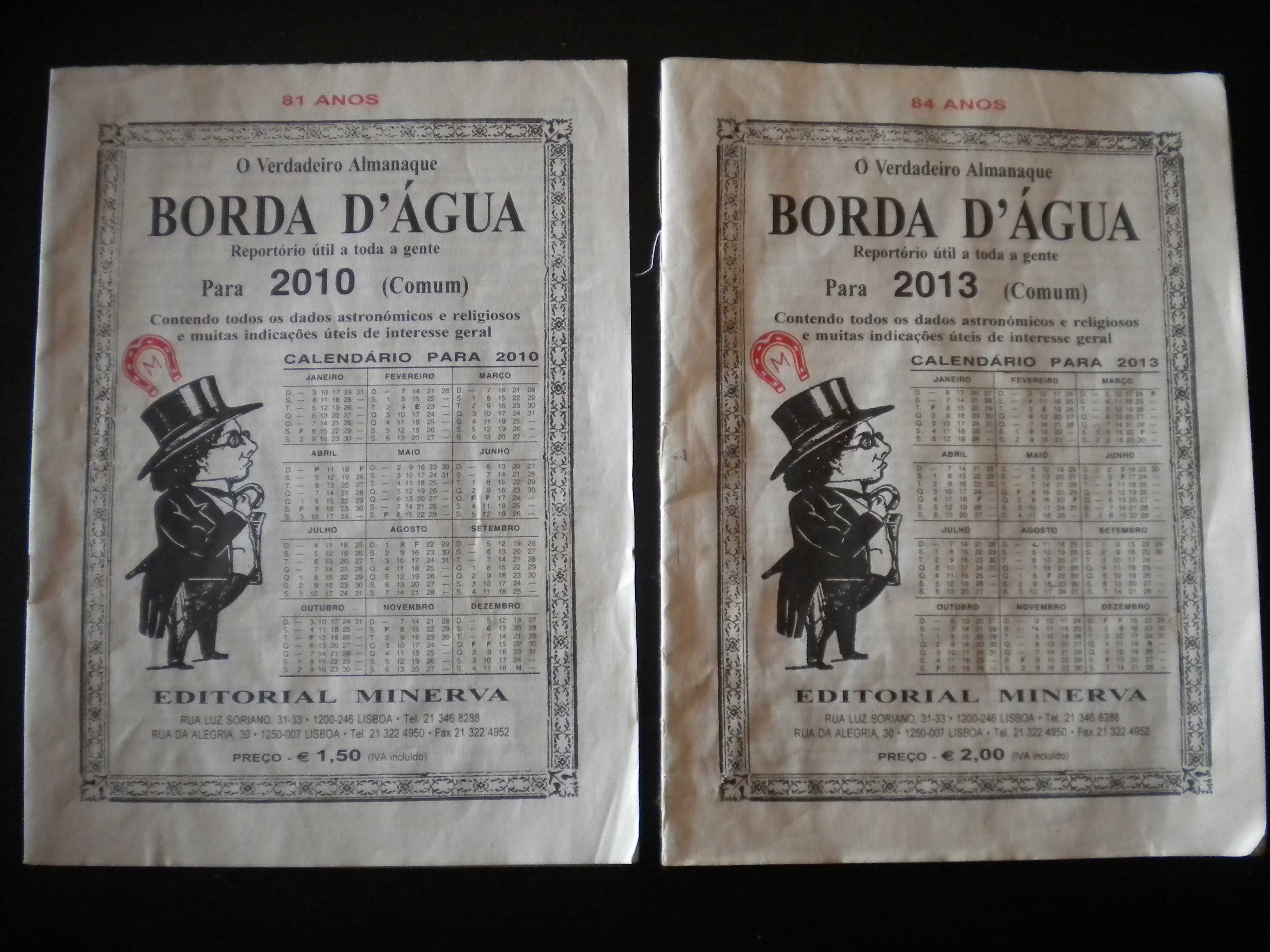 Borda D'Água 2010 e 2013