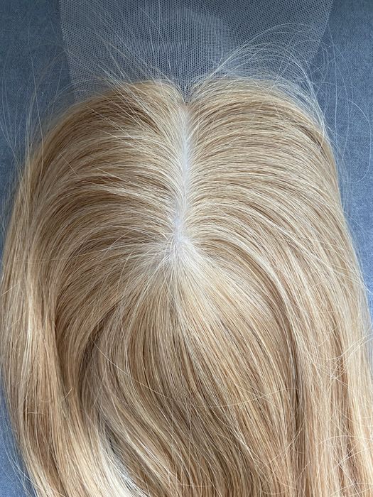 Toper tupet treska dopinka mikroskóra włos naturalnu malezyjski 40 cm