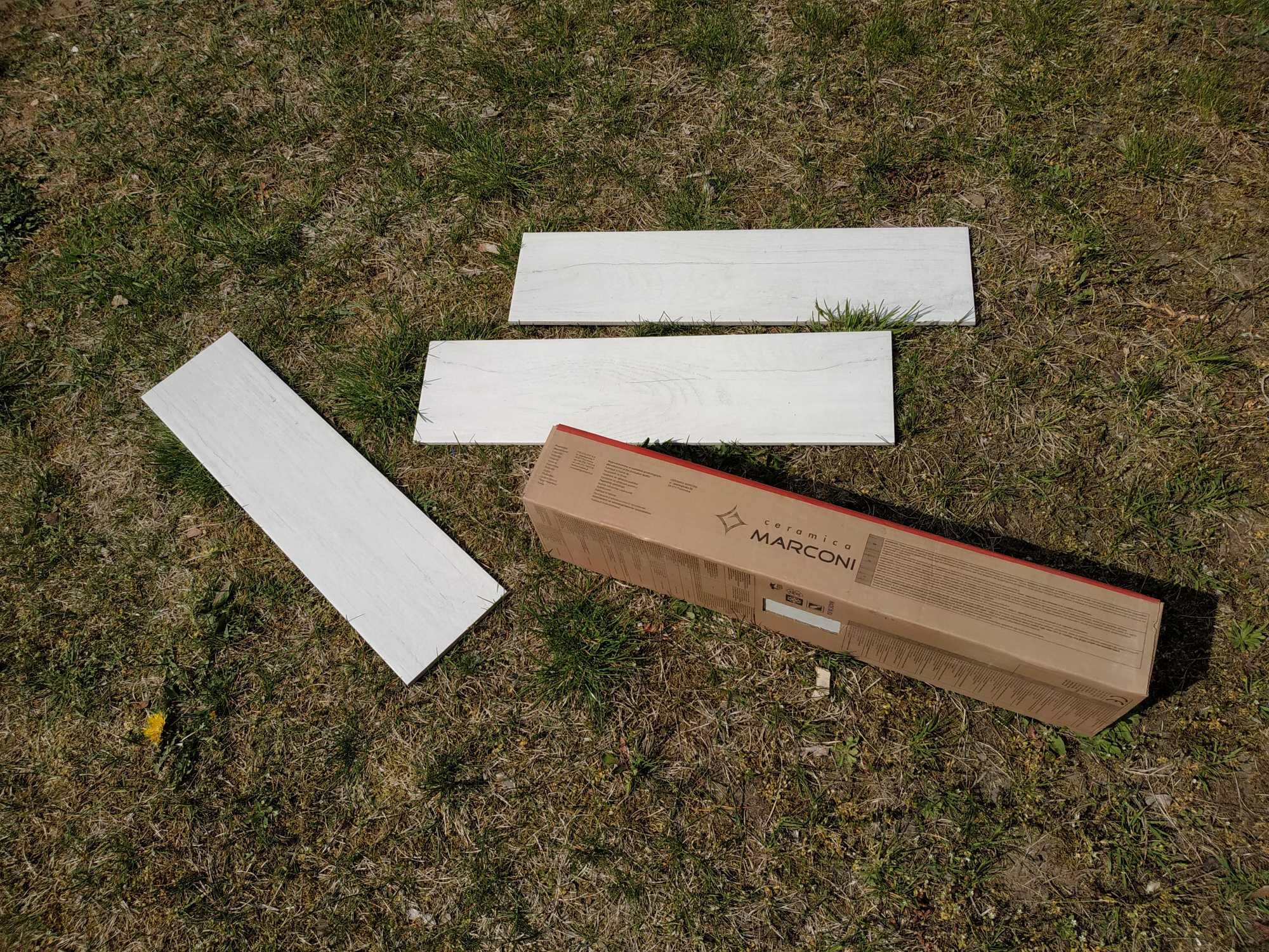 Gres Foresta 15,5 x 60,5 cm bianco 0,94 m2 x 38paczek = 34,2m2
