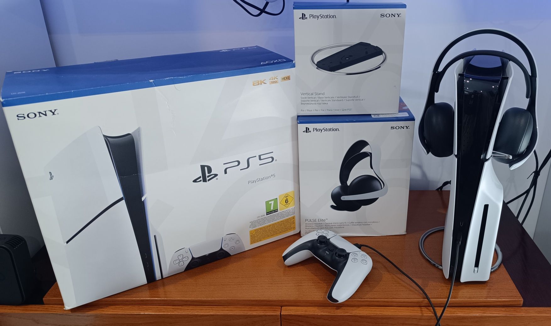 Playstation 5 Slim com leitor + acessórios