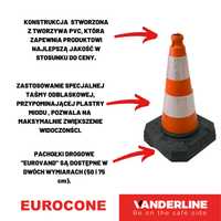 Pachołek Drogowy EUROCONE 50 cm typ U-23c z foliami