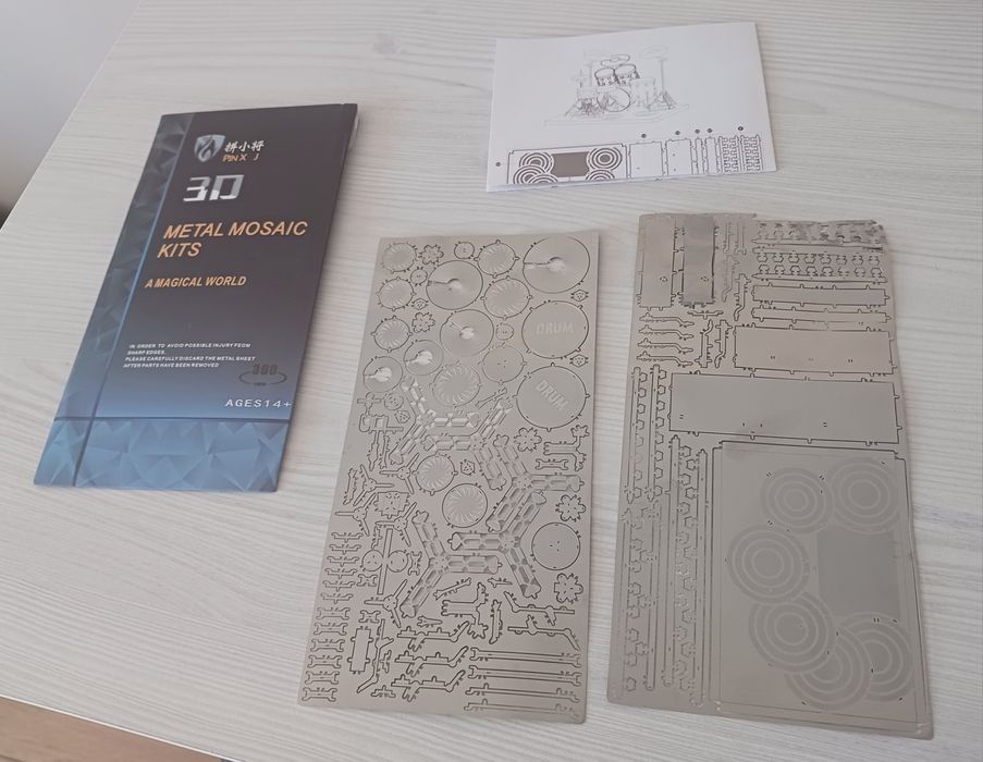 Model perkusja metalowa do składania