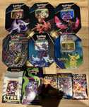 Crown Zenith tins, pokemon go, boosters, klara /Cyrus Collection
