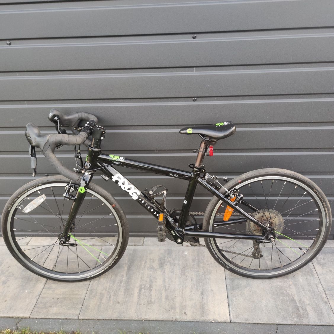 Sprzedam rower dziecięcy szosowy Frog Road 58 (20 cali) + opony gravel