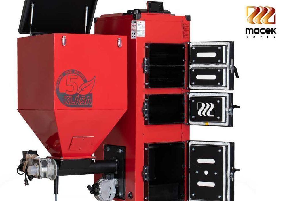 Kocioł na ekogroszek, pellet, Moceko PRO piec c.o. o mocy 35kW
