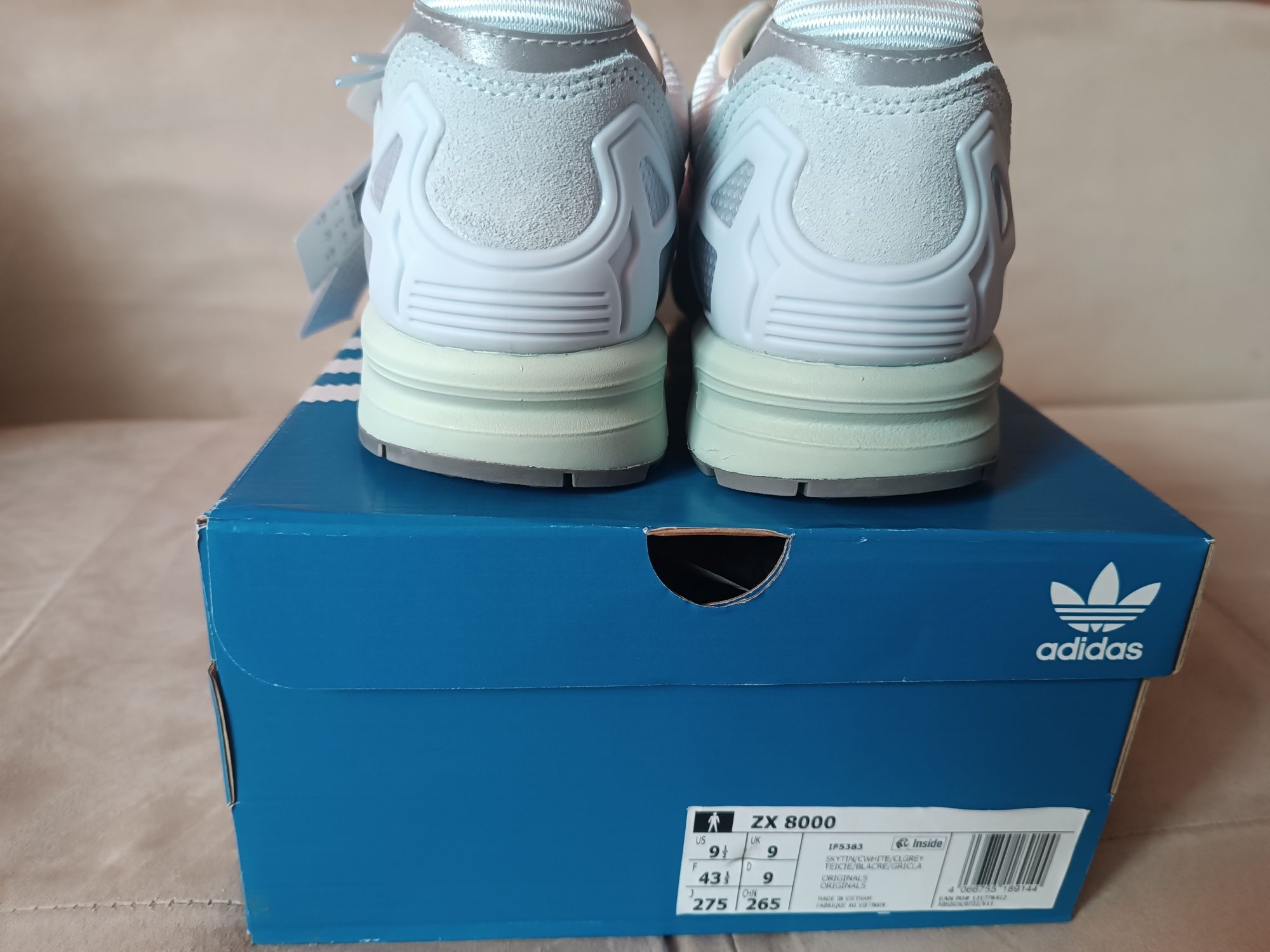 Adidas zx 8000 aqua sky tint ,44 US 10 44,5 45