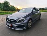 Mercedes-Benz Klasa A A180 1.6 122KM Pakiet AMG BiXenon LED Kamera SKÓRA Czarna Podsufitka